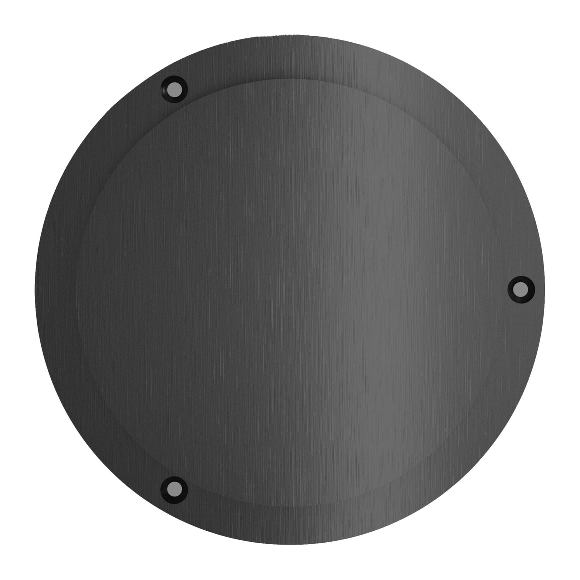 Hotbath &More ventilatierooster Geborsteld zwart PVD Rond Met schroeven productfoto (kleurimpressie)