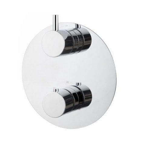 Wiesbaden Inbouw Regendoucheset Plafonduitloop Rond 20 cm Chroom (Compleet)
