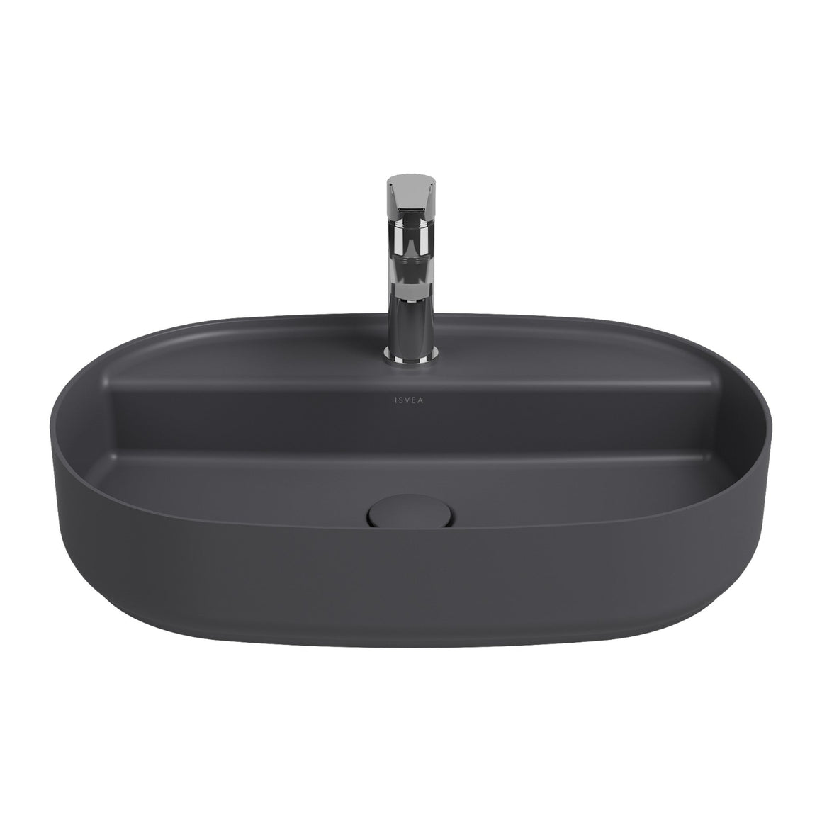 Isvea Infinity Wastafel Ovaal - Antraciet