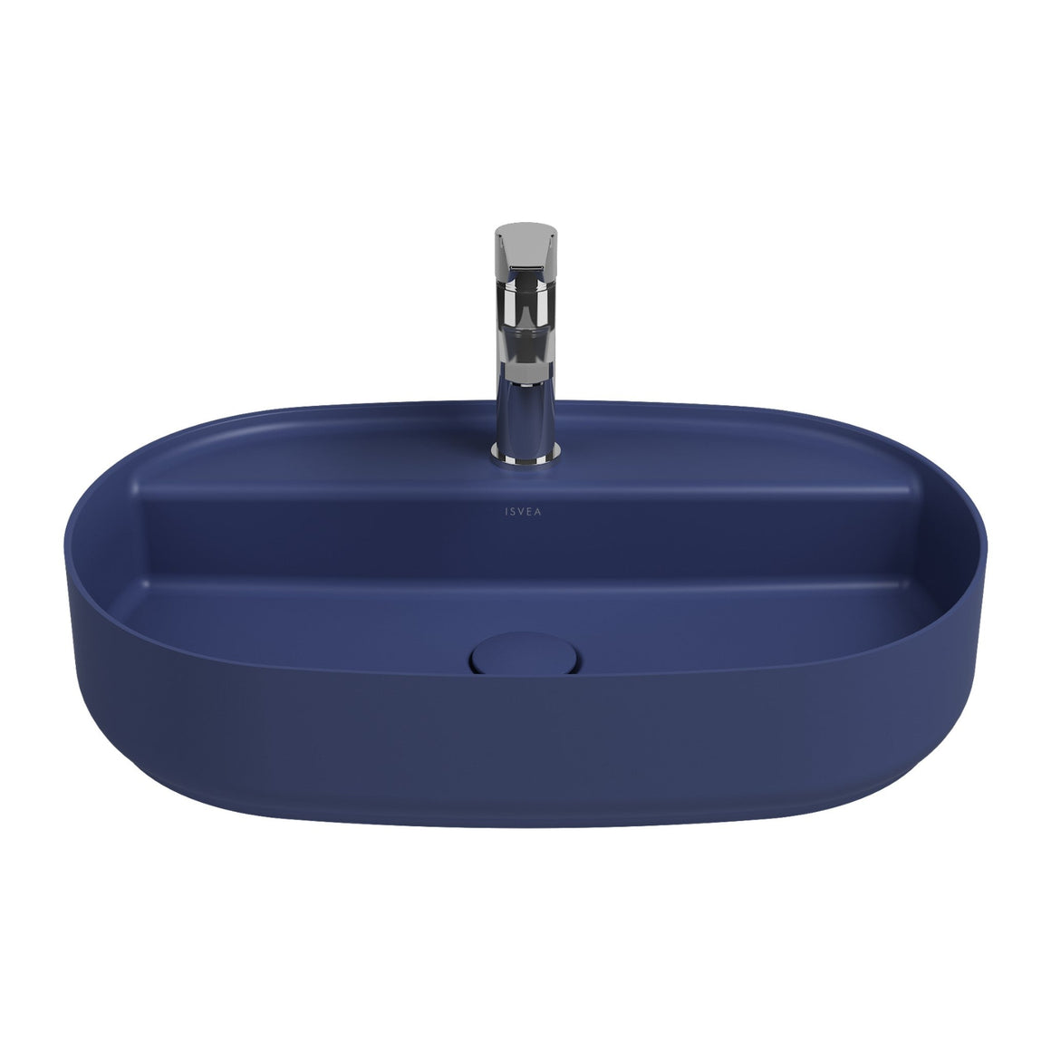 Isvea Infinity Wastafel Ovaal - Donkerblauw