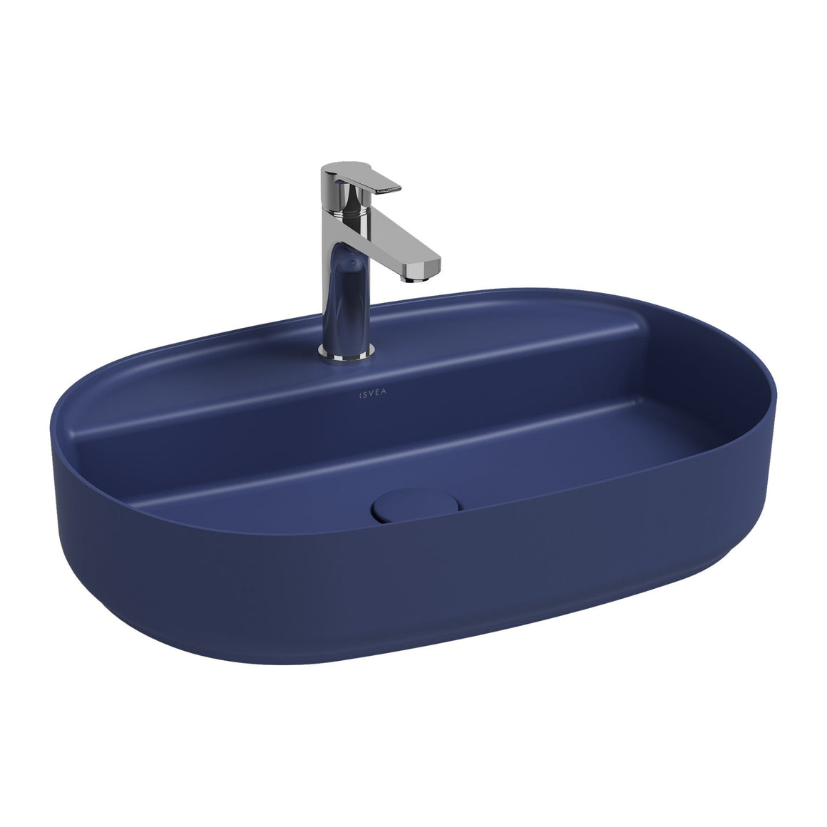 Isvea Infinity Wastafel Ovaal - Donkerblauw