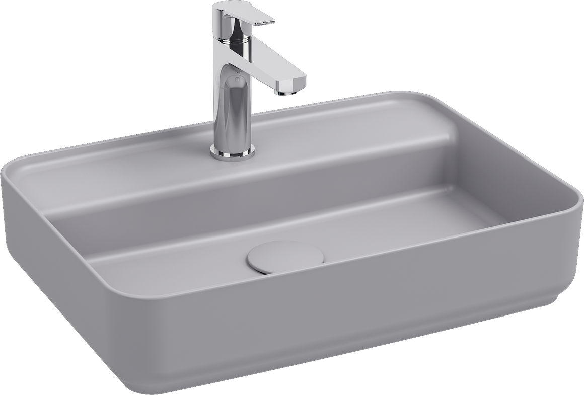 Isvea Infinity Wastafel Rechthoekig grijs productfoto