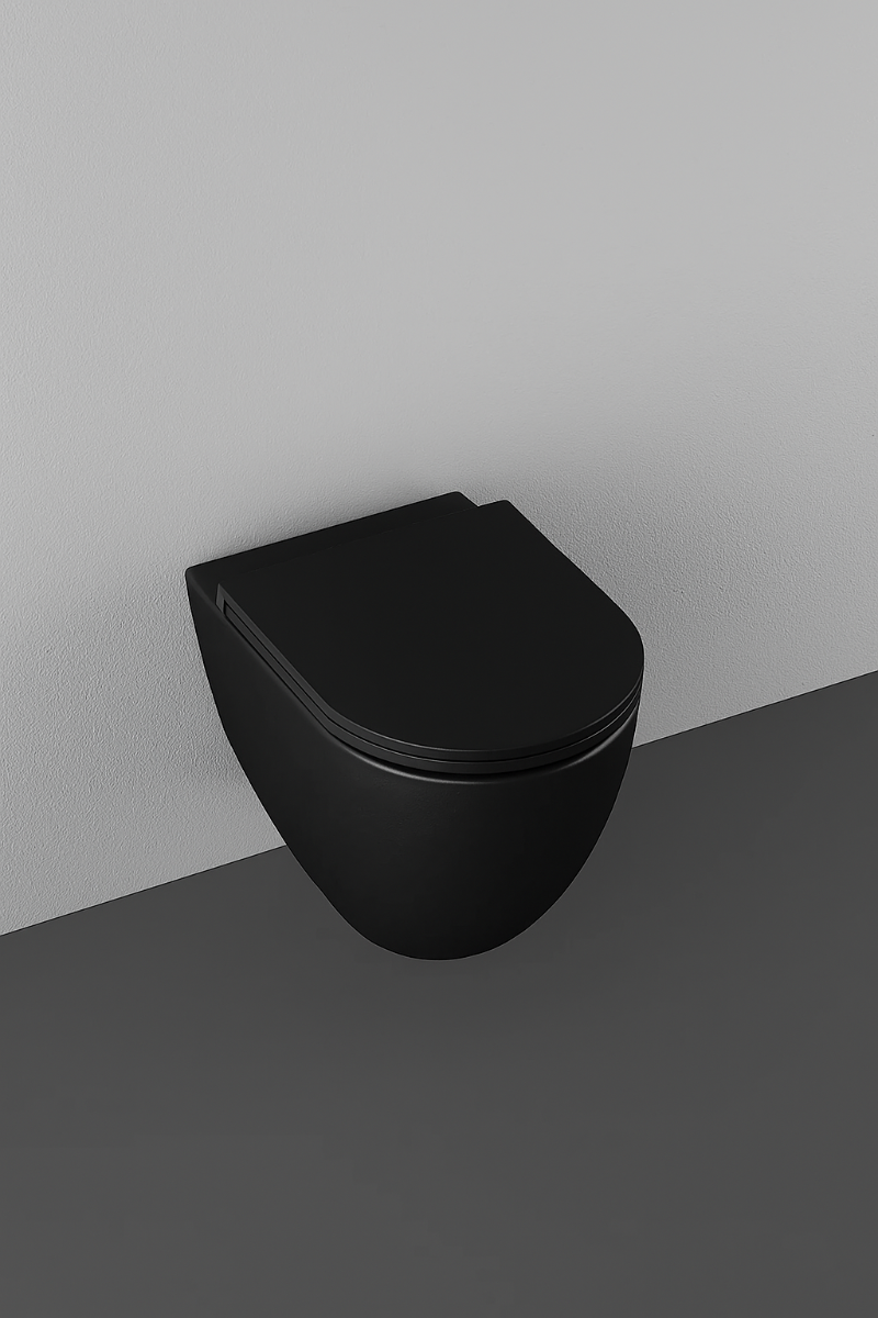 Isvea Infinity Hangtoilet mat zwart afbeelding 2