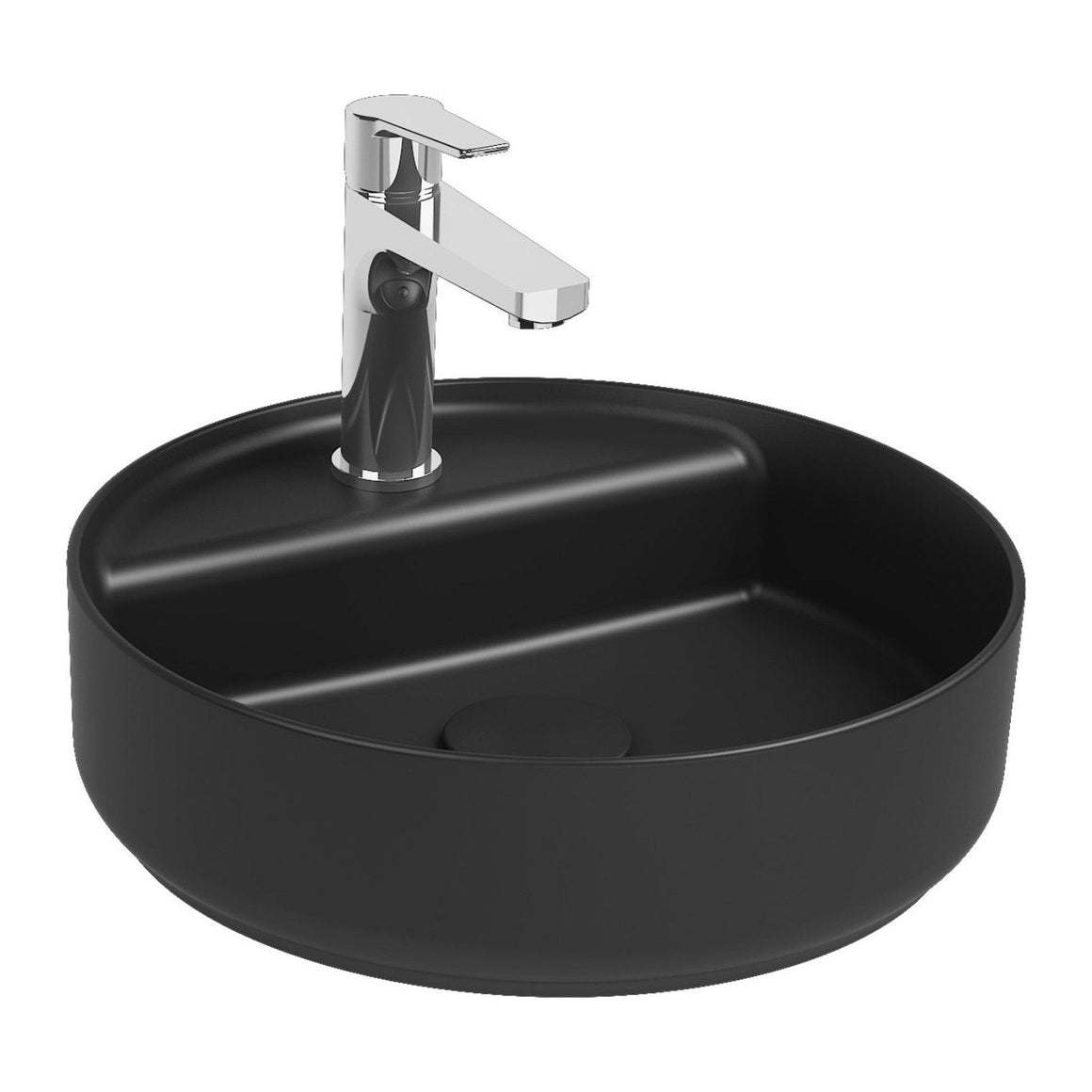 Isvea Infinity Wastafel Rond - Zwart