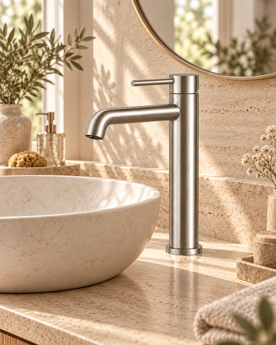 IVY Tribe wastafelmengkraan RVS316 geborsteld – lifestyle 2 #kleur_rvs316-geborsteld