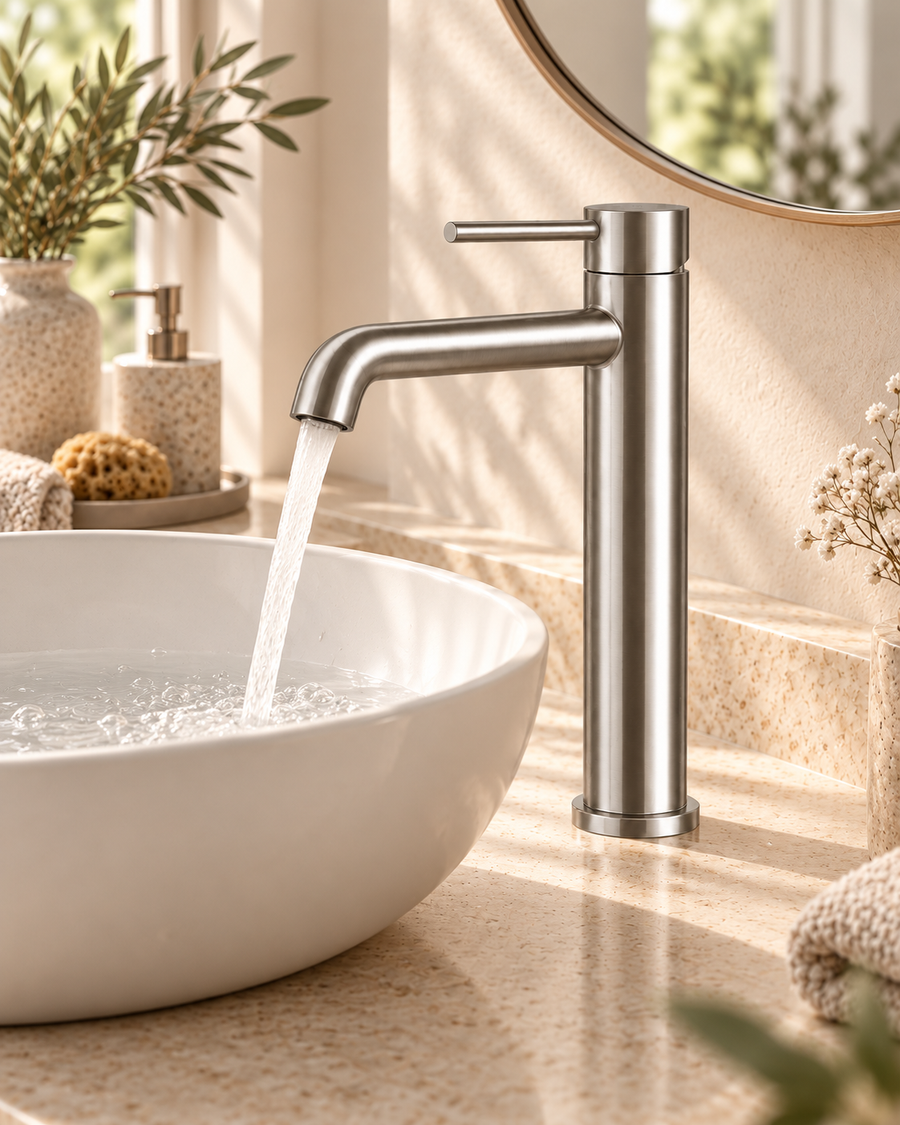 IVY Tribe wastafelmengkraan RVS316 geborsteld – lifestyle 5 #kleur_rvs316-geborsteld
