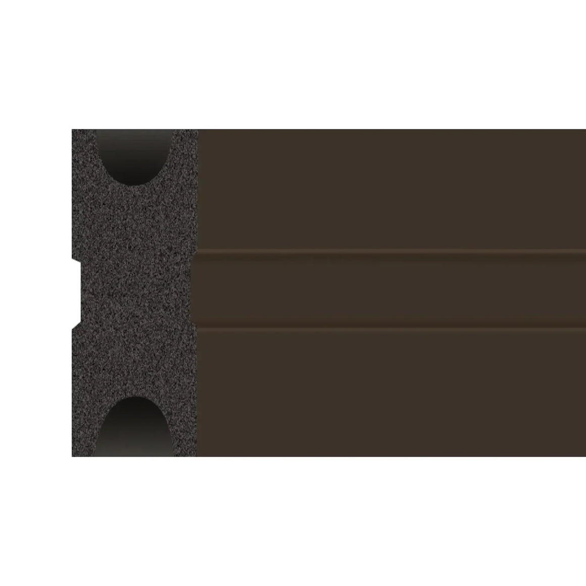 DutchLine Composiet Onderlegbalk - Donkerbruin - 40x25