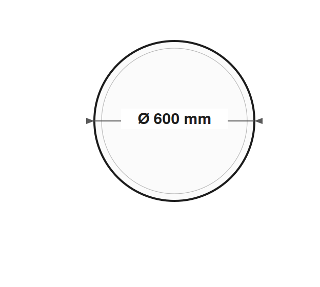 DutchLine JH-FR27-60-G - lijntekening