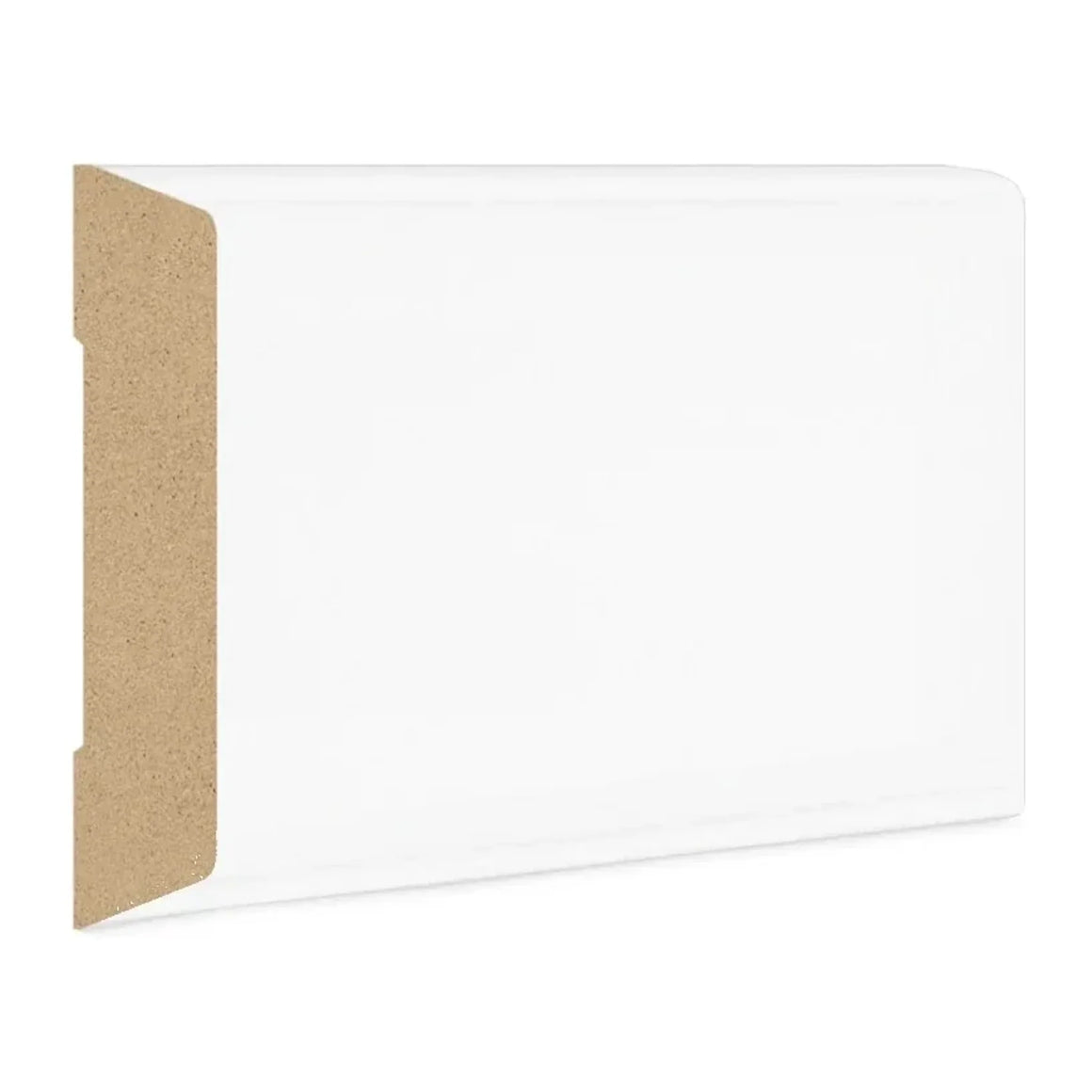 DutchLine Trapeze Koplat MDF - Wit - 43x12mm per 10