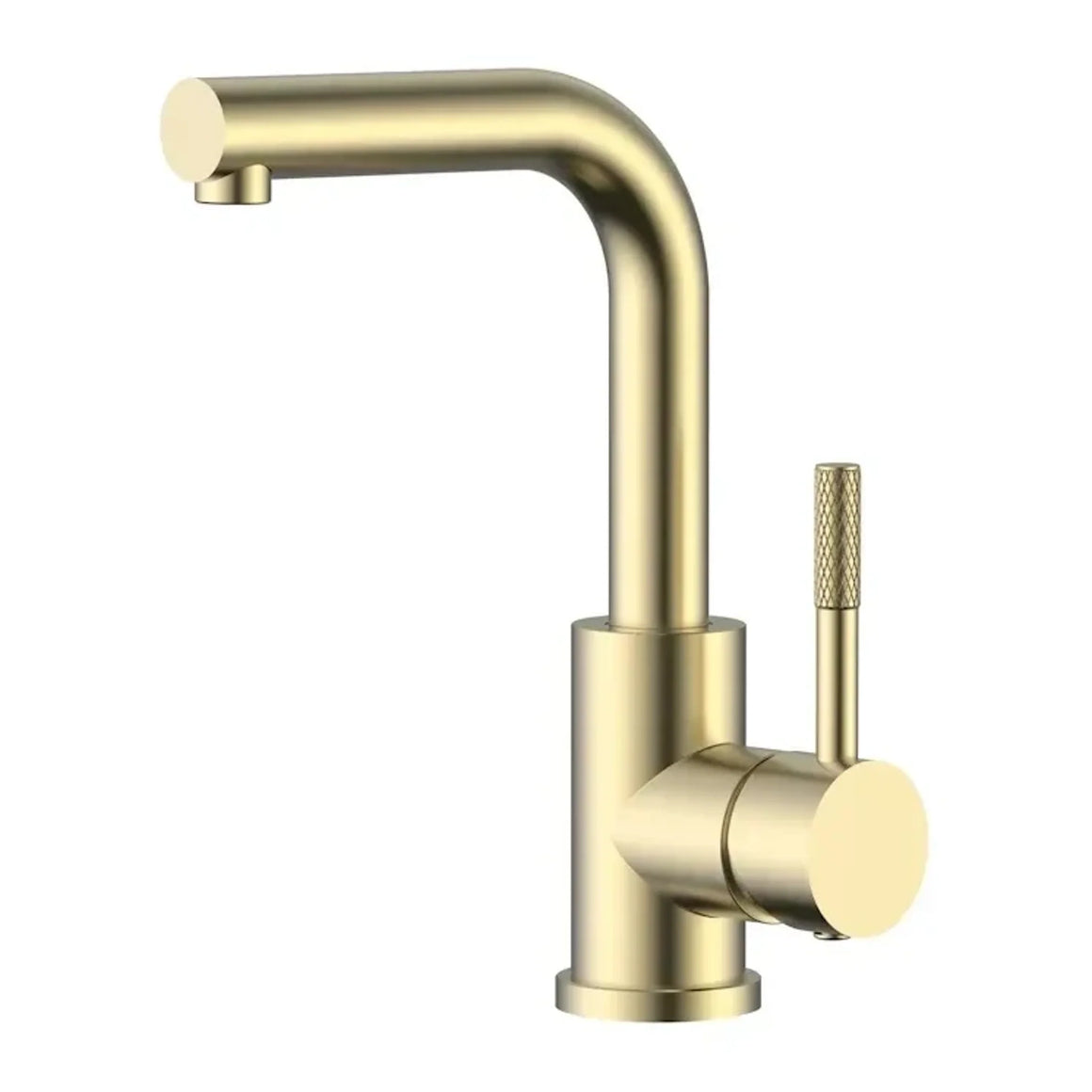 DutchLine Square S-Grip Wastafelkraan – Geborsteld messing Goud