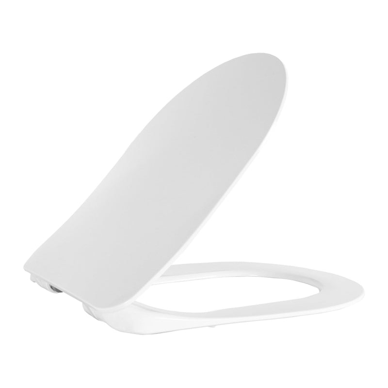 CREAVIT Nora Wc-zitting D-model Glanzend Wit