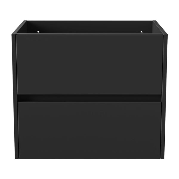 Aloni Hayat wastafelonderkast - 2 Lades - softclose - Greeploos - 59,5×50×45 cm - Mat Zwart