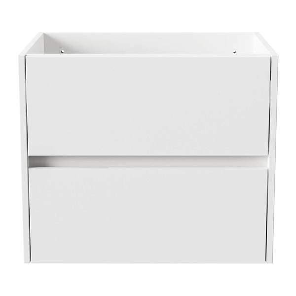 Aloni Hayat wastafelonderkast - 2 Lades - softclose - Greeploos - 59,5×50×45 cm - Glanzend Wit
