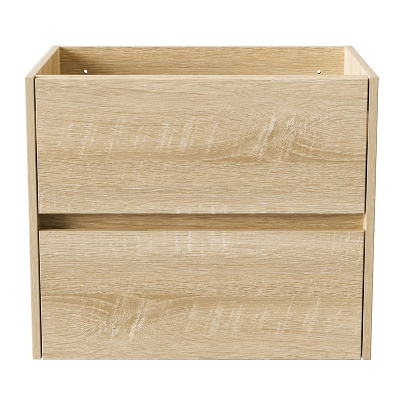 Aloni Hayat wastafelonderkast - 2 Lades - softclose - Greeploos - 59,5×50×45 cm - Eik