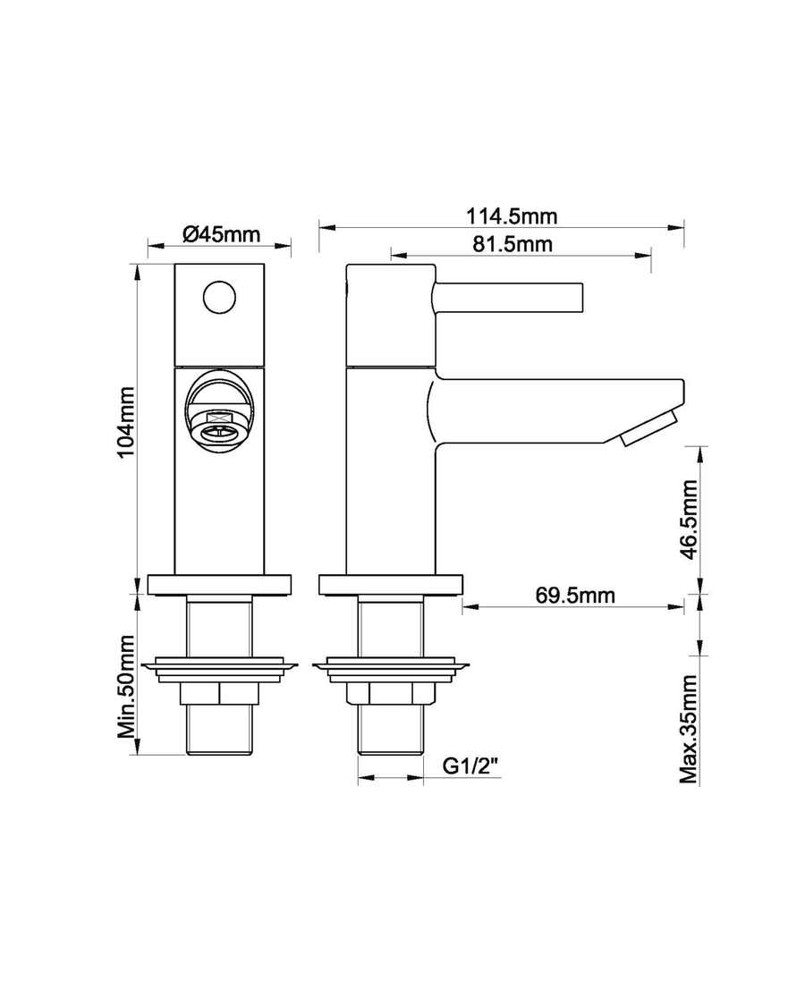 Caral Amador fonteinkraan Kiwa 1/2''