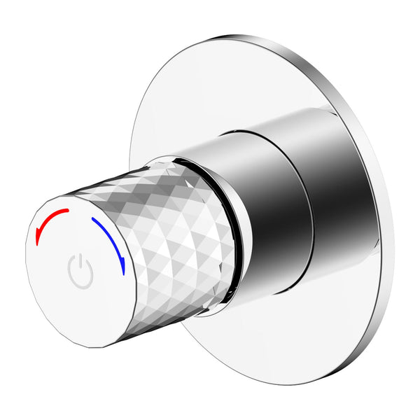 Aloni Flow Douche/bidetmengkraan - drukknop - koud en warm water - Inbouw - Chroom