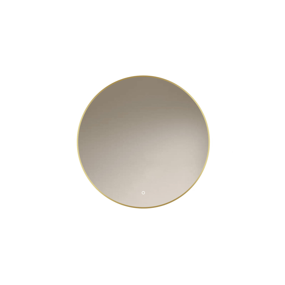 Loxa Aurora ronde LED badkamerspiegel met gouden lijst productfoto