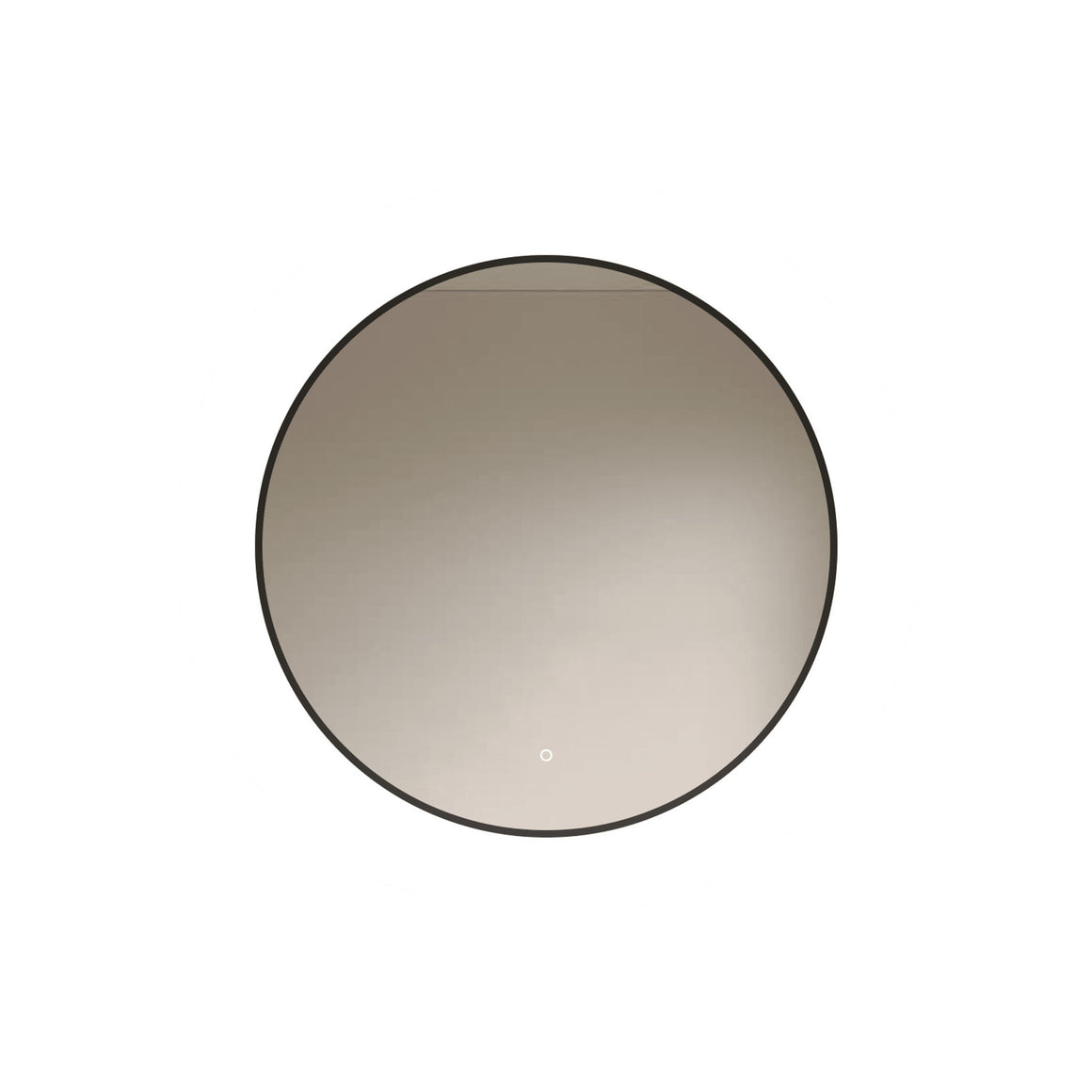 Loxa Ilona ronde LED badkamerspiegel met zwarte lijst 80 cm productfoto