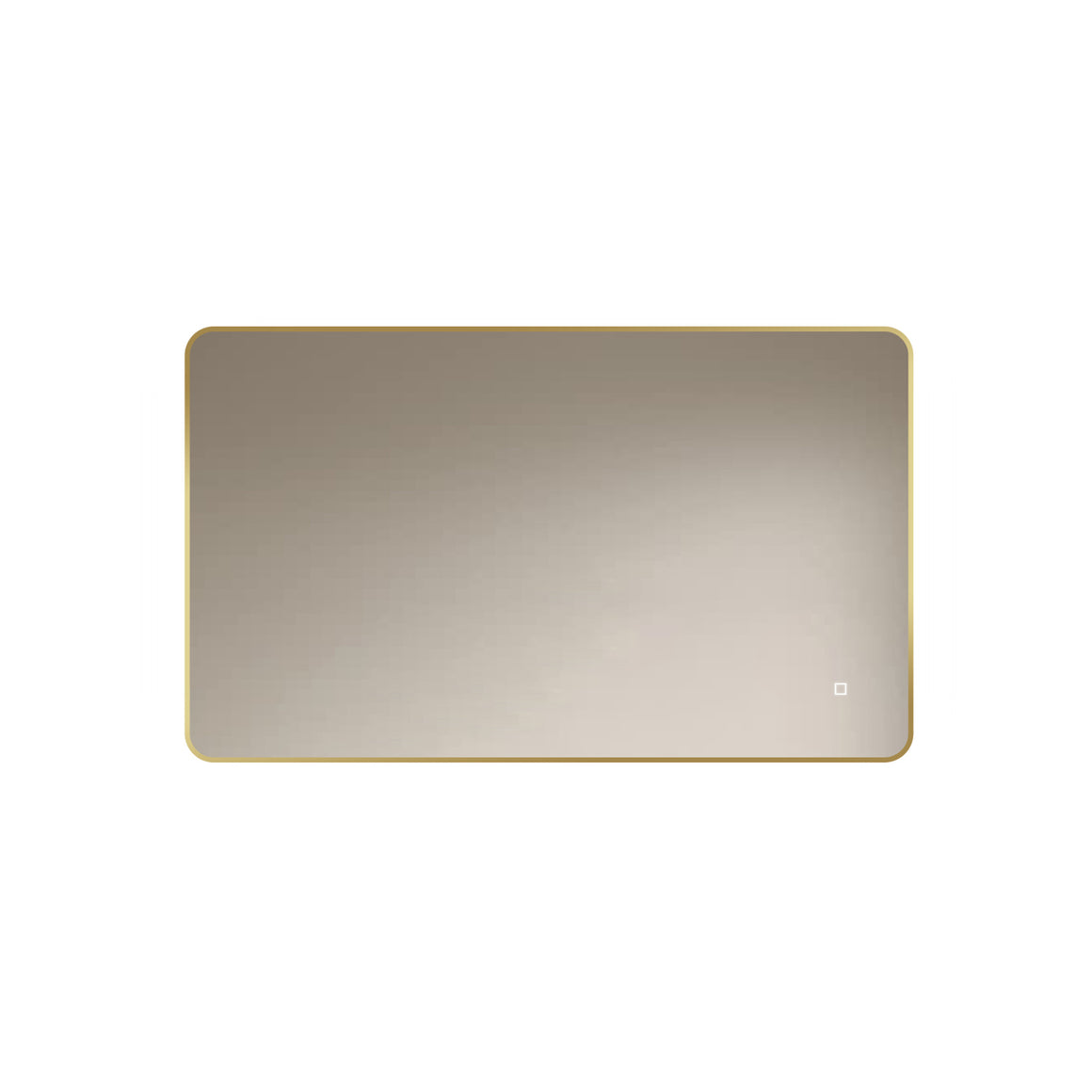 Loxa Marbella rechthoekige LED badkamerspiegel met gouden lijst 100 x 60 cm productfoto