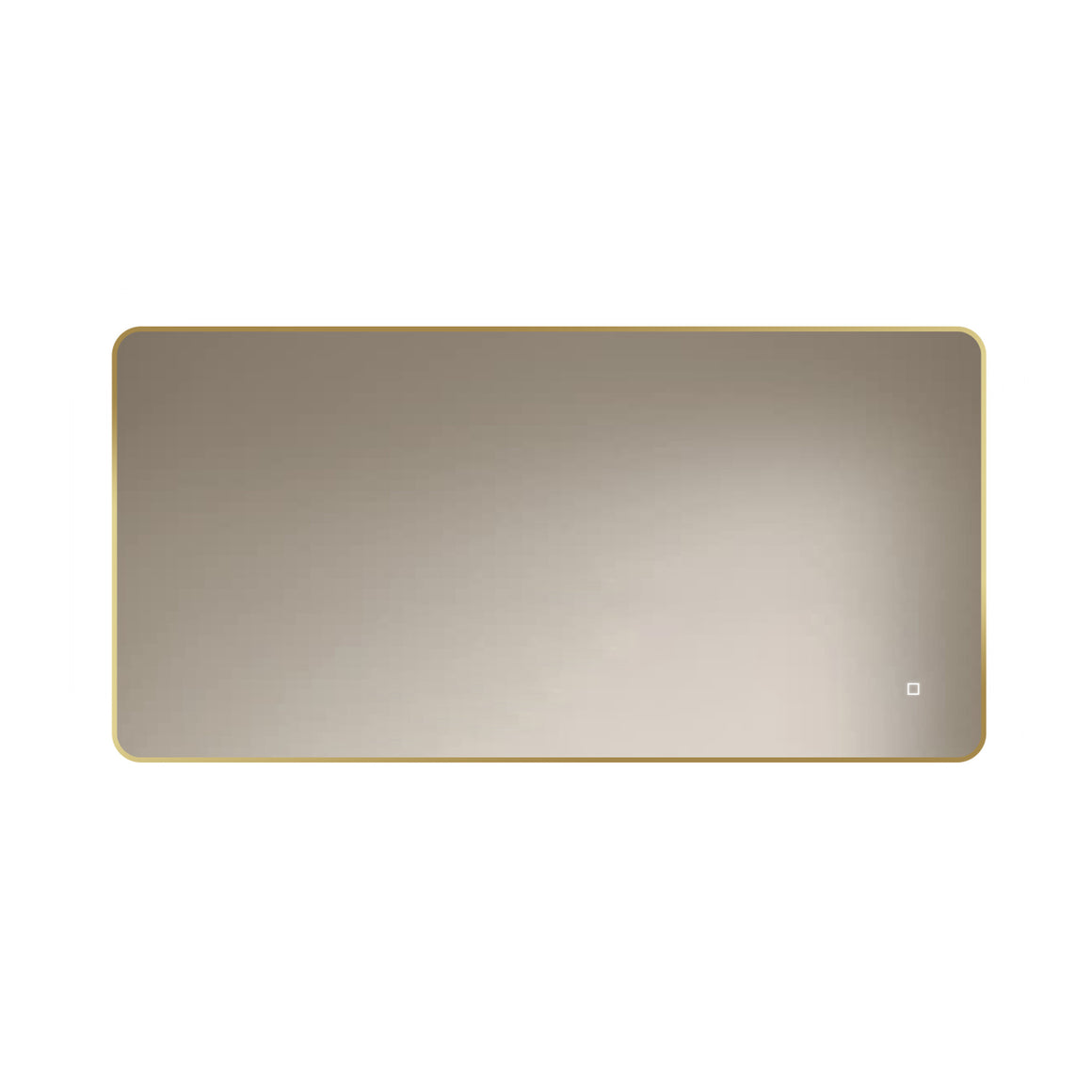 Loxa Marbella rechthoekige LED badkamerspiegel met gouden lijst 120 x 60 cm productfoto