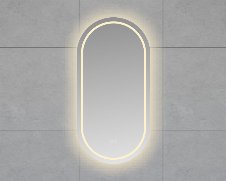 Wiesbaden Lumora ovale LED spiegel 100 x 50 cm