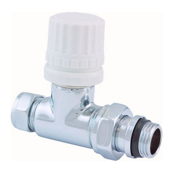 Riko luxe therm.voorber.vent.1/2''x15 (M22) knel recht chroom