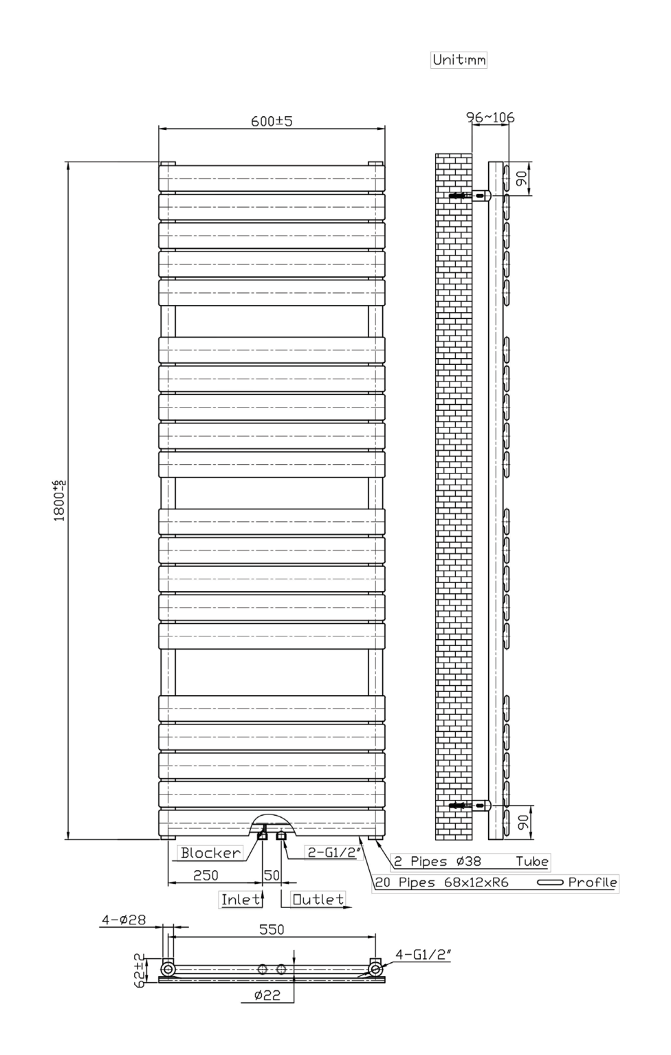 Belrad BFRZ1800600 - techniek - aanzicht 461447 - bron Schwertz & Co