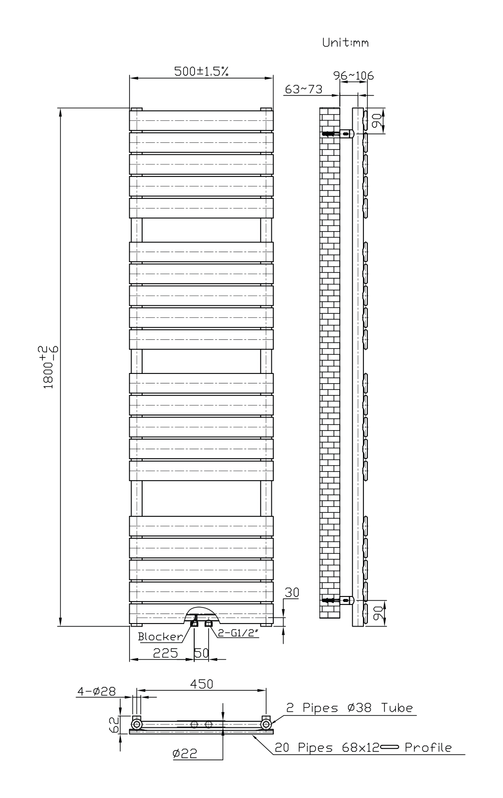 Belrad BFRW1800500 - techniek - aanzicht 173447 - bron Schwertz & Co
