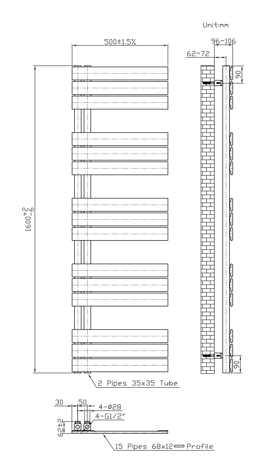 Belrad BUCZ1600500 - techniek - aanzicht 166919 - bron Schwertz & Co