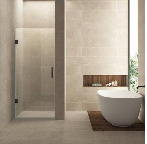 Minder Nisdeur Wiesbaden 200 Cm 8 Mm Nano Verre Clair en Bronze (Toutes Tailles)