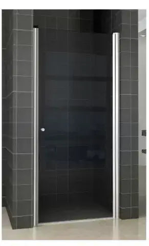 Nisdeur Wiesbaden mit Rauchglasprofil 8mm Nano-Beschichtung 202cm hoch (erhältlich in 60, 70, 80, 90 & 100cm)