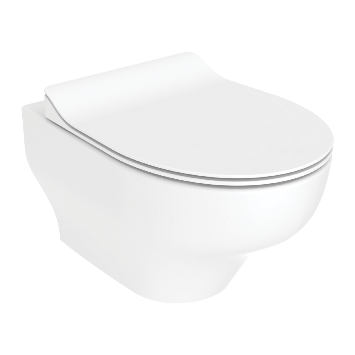 Creavit Ness randloos hangtoilet glanzend wit