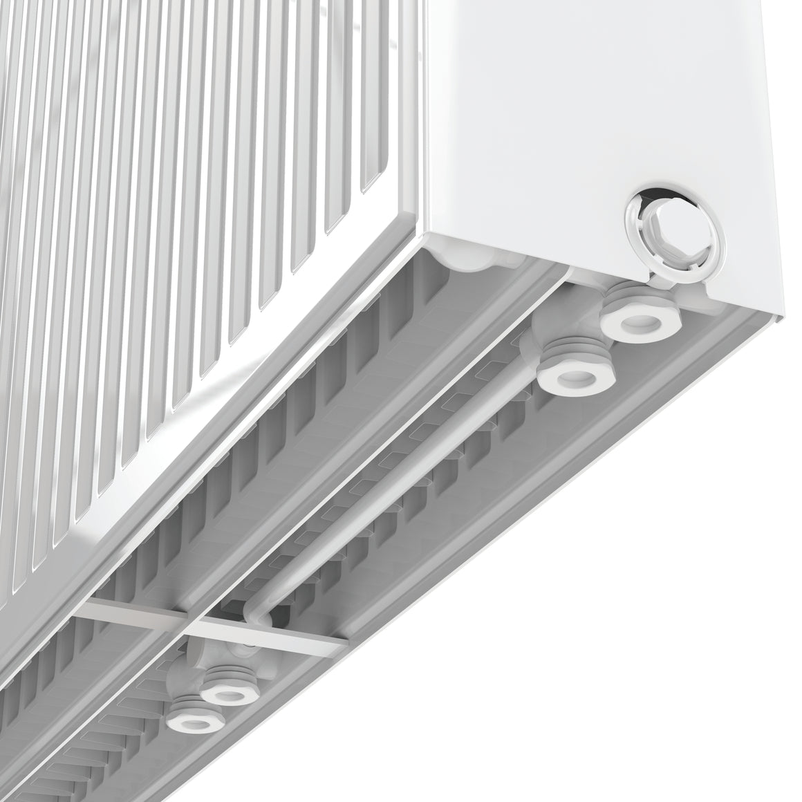 Stelrad Novello Paneelradiator - T33 - 8 Aansluitingen - 500X800MM - 1645W - Glanzend WIT