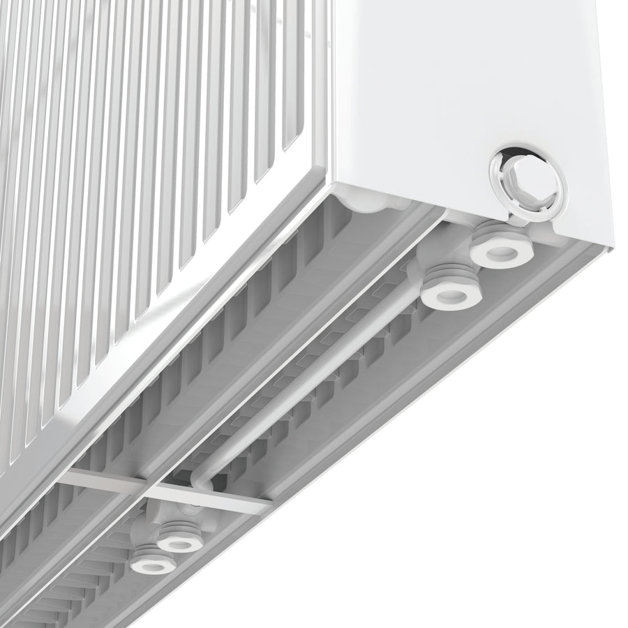 Stelrad Novello Paneelradiator - T33 - 8 Aansluitingen - 500X800MM - 1645W - Glanzend WIT