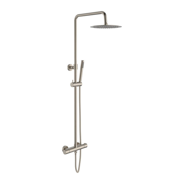 Aloni Optima Rondo regendoucheset - thermostatisch - Opbouw - Belgaqua