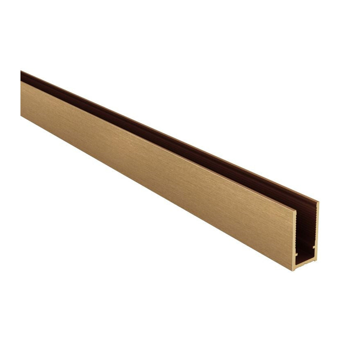 ALONI MUURPROFIEL VOOR DOUCHEWAND - 200 CM - BRUIN BRONS - detailafbeelding
