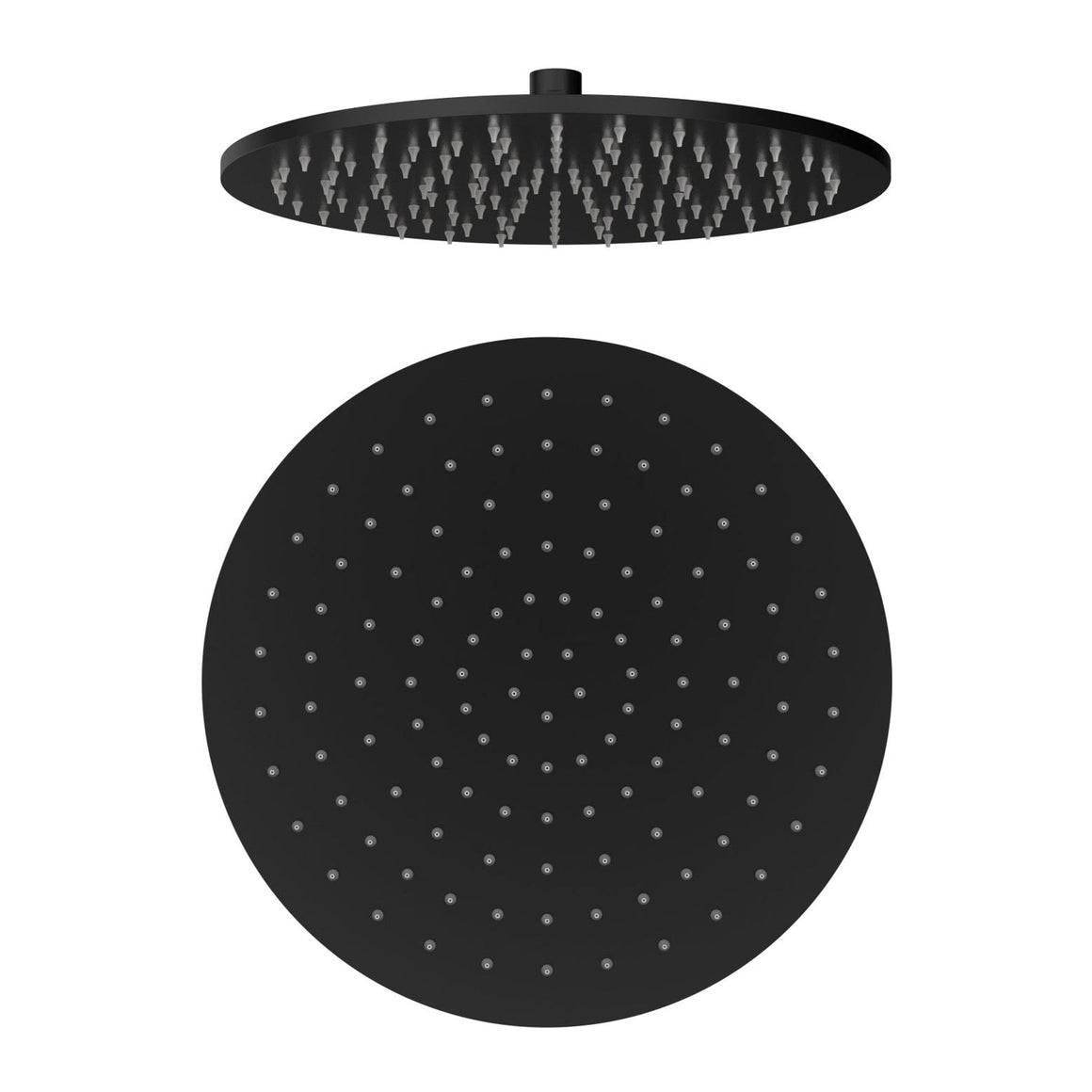 Aloni Uniforma hoofddouche rond 30 cm mat zwart productfoto