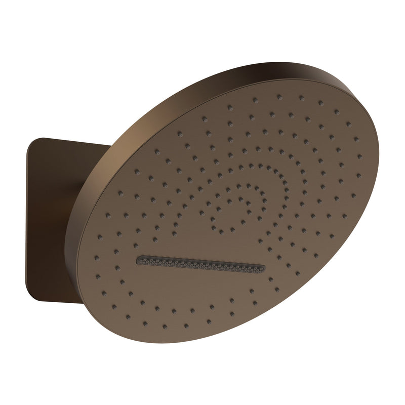 UNIFORMA HOOFDDOUCHE TROPICAL RAIN XL - 2 STANDEN - MUURMONTAGE - MET INBOUWBOX - 32 CM - BRUIN BRONS (PVD)