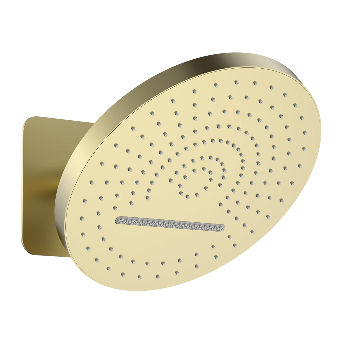 Uniforma hoofddouche Tropical Rain XL - 2 standen - Muurmontage - met inbouwbox (PVD) Geborsteld Goud - productfoto