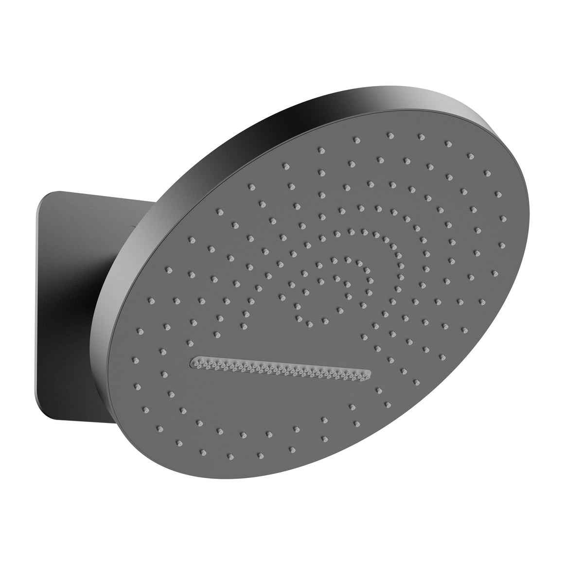 Uniforma hoofddouche Tropical Rain XL - 2 standen - Muurmontage - met inbouwbox (PVD) Gunmetal - productfoto
