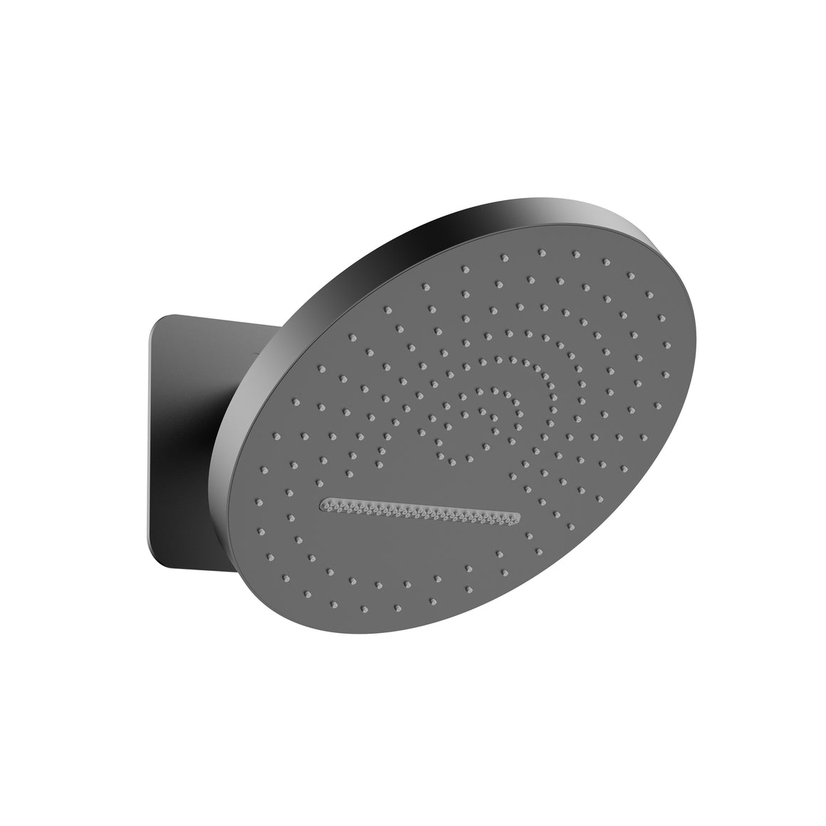 Uniforma hoofddouche Tropical Rain XL - 2 standen - Muurmontage - met inbouwbox (PVD) Gunmetal - productfoto