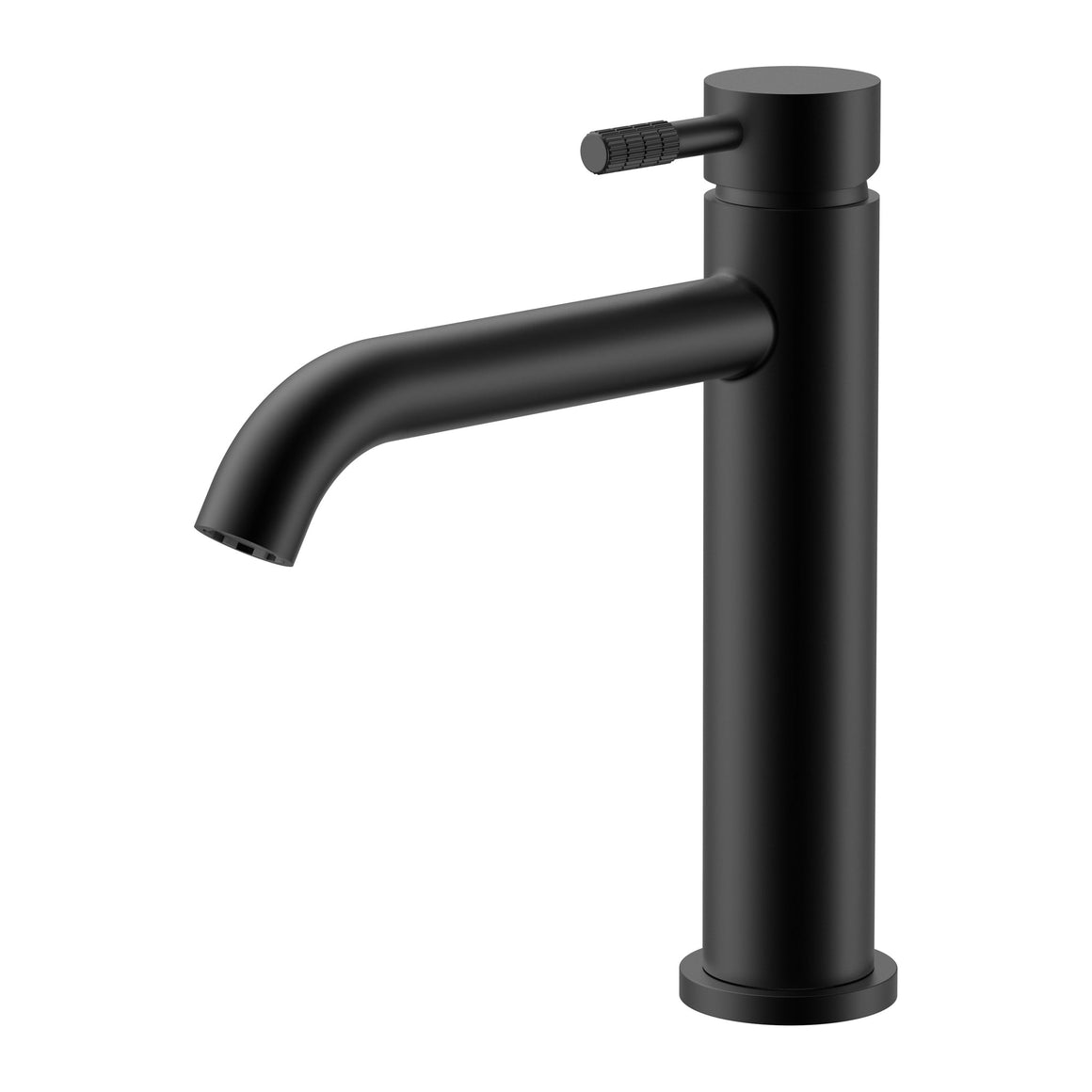 Aloni Stria wastafelmengkraan mat zwart productfoto