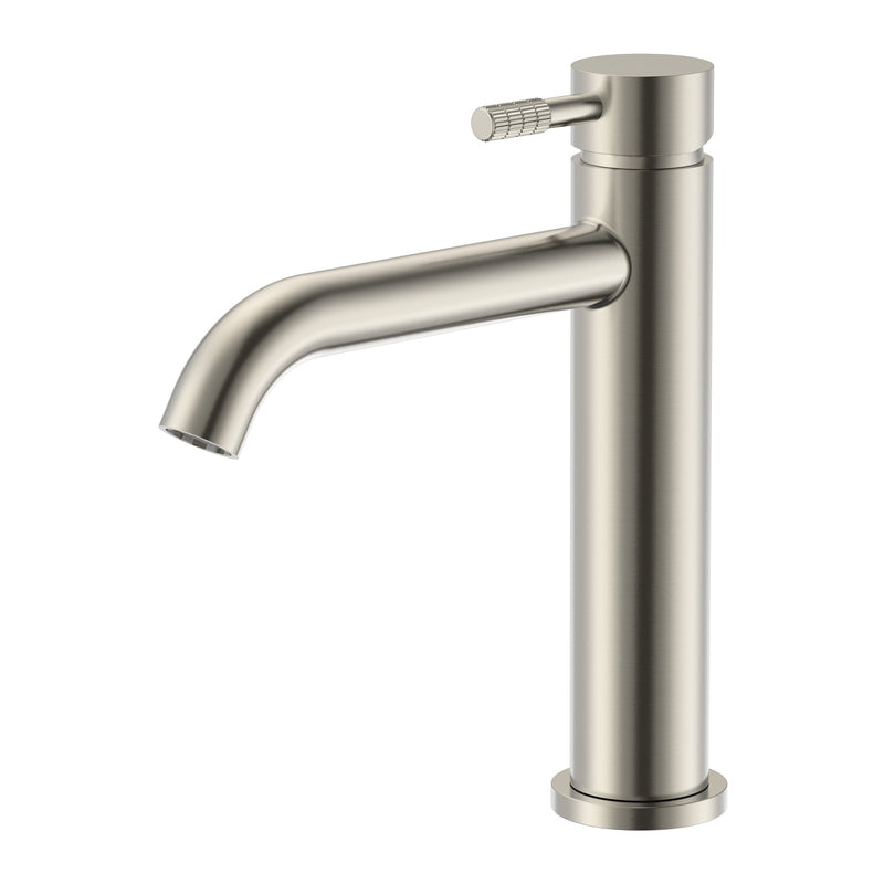 Aloni Stria wastafelmengkraan geborsteld RVS productfoto