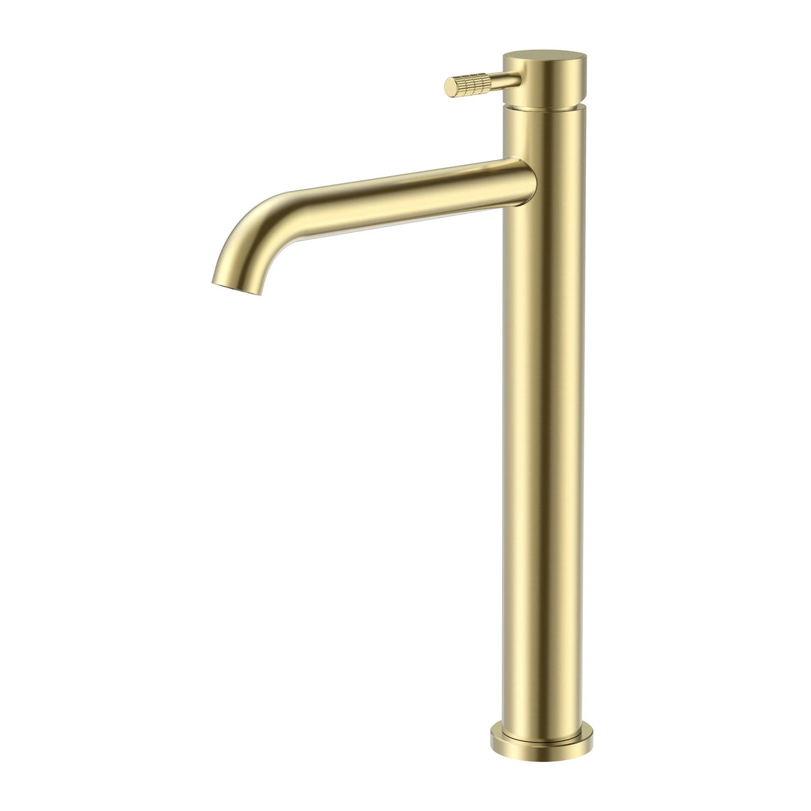 Aloni Stria wastafelmengkraan hoog geborsteld goud productfoto