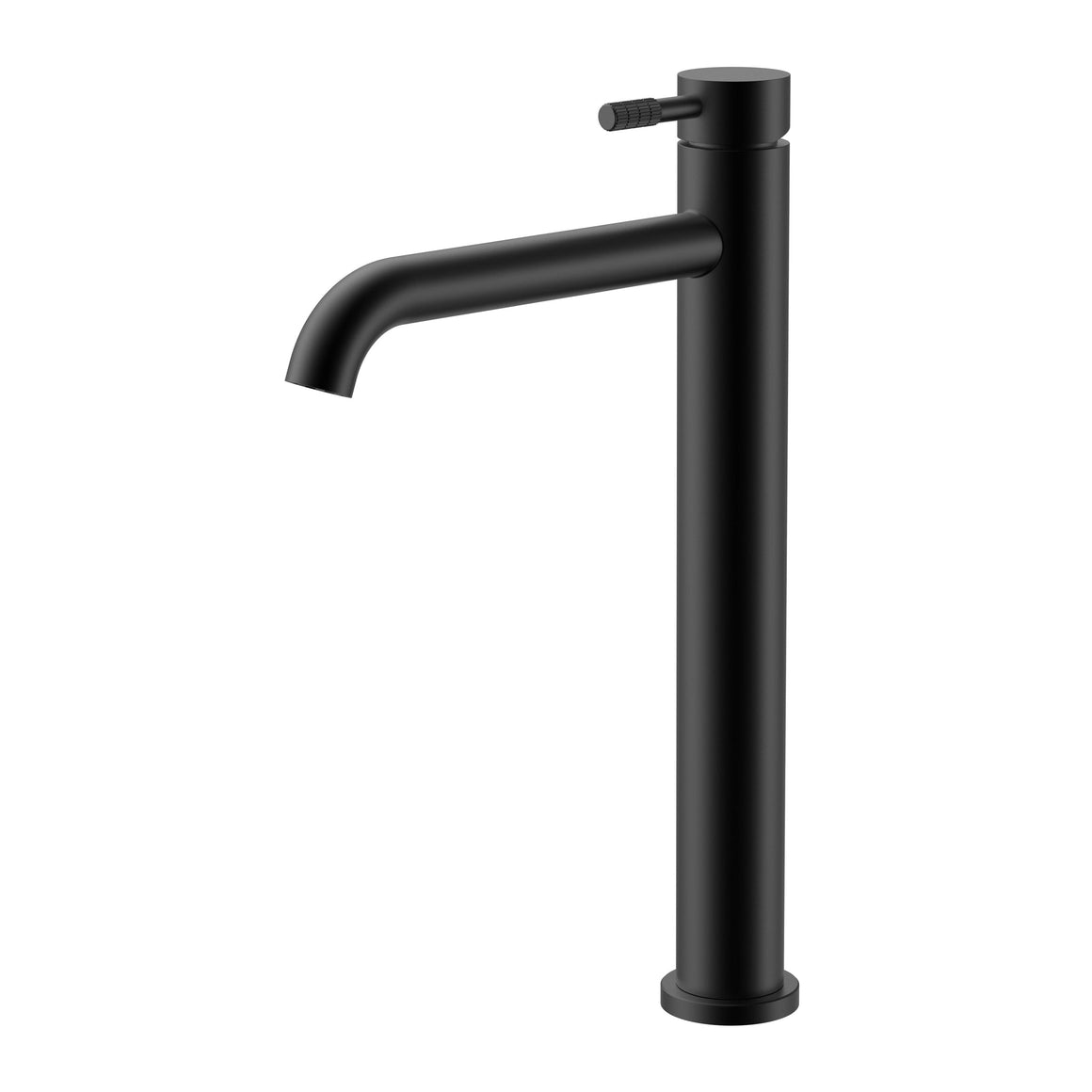 Aloni Stria wastafelmengkraan hoog mat zwart productfoto