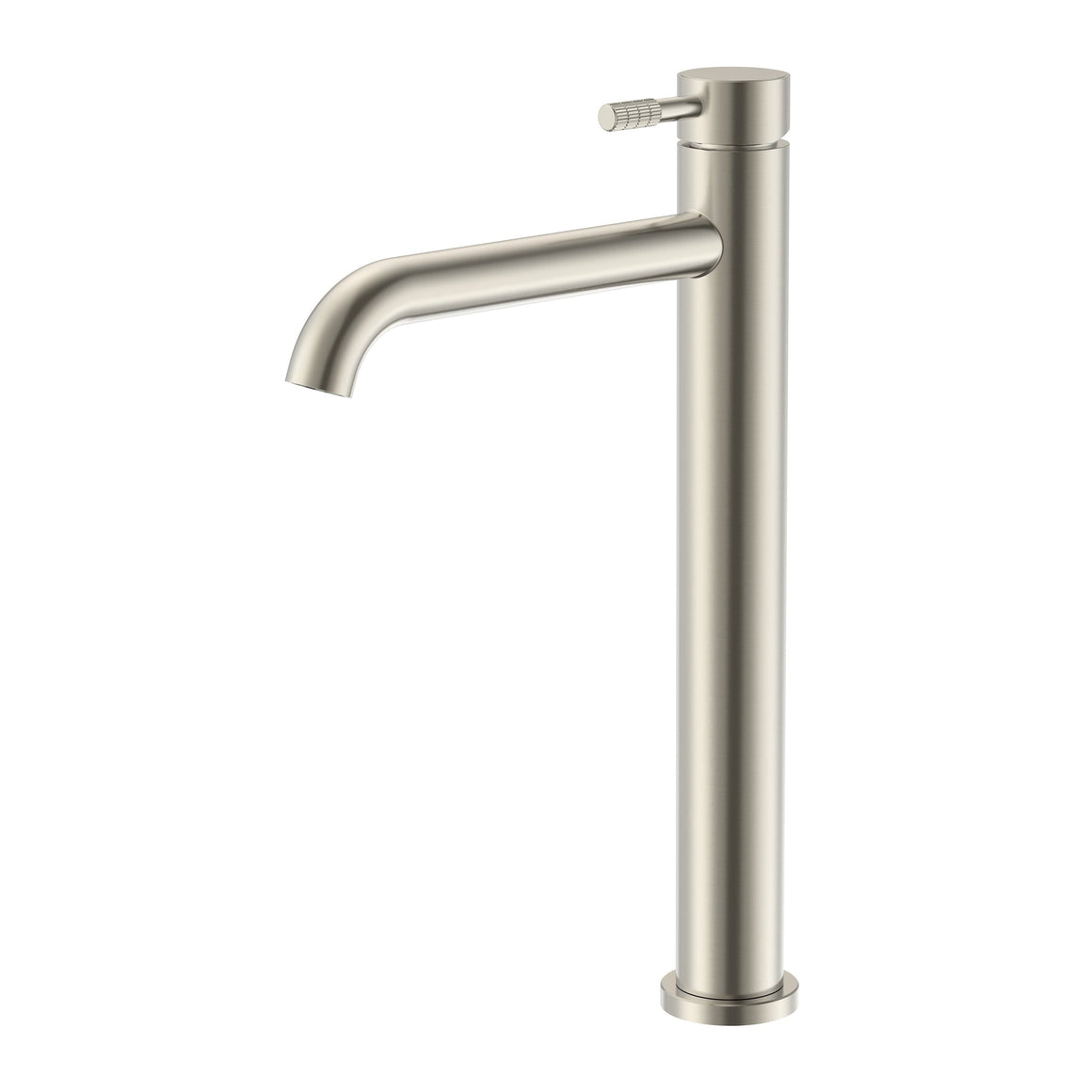 Aloni Stria wastafelmengkraan hoog geborsteld RVS productfoto