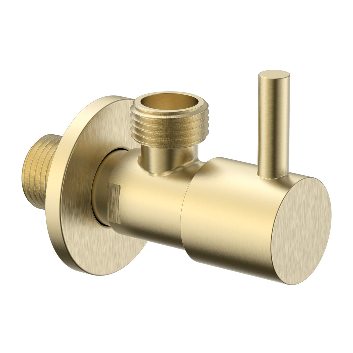 Aloni Uniforma hoekstopkraan geborsteld goud productfoto
