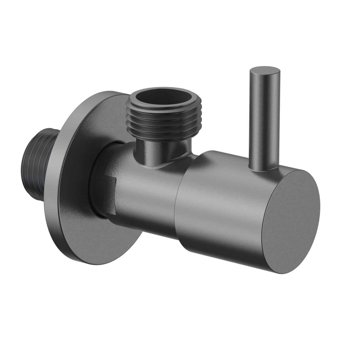 Aloni Uniforma hoekstopkraan gunmetal productfoto