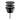 Aloni Uniforma afvoerplug click waste mat zwart productfoto