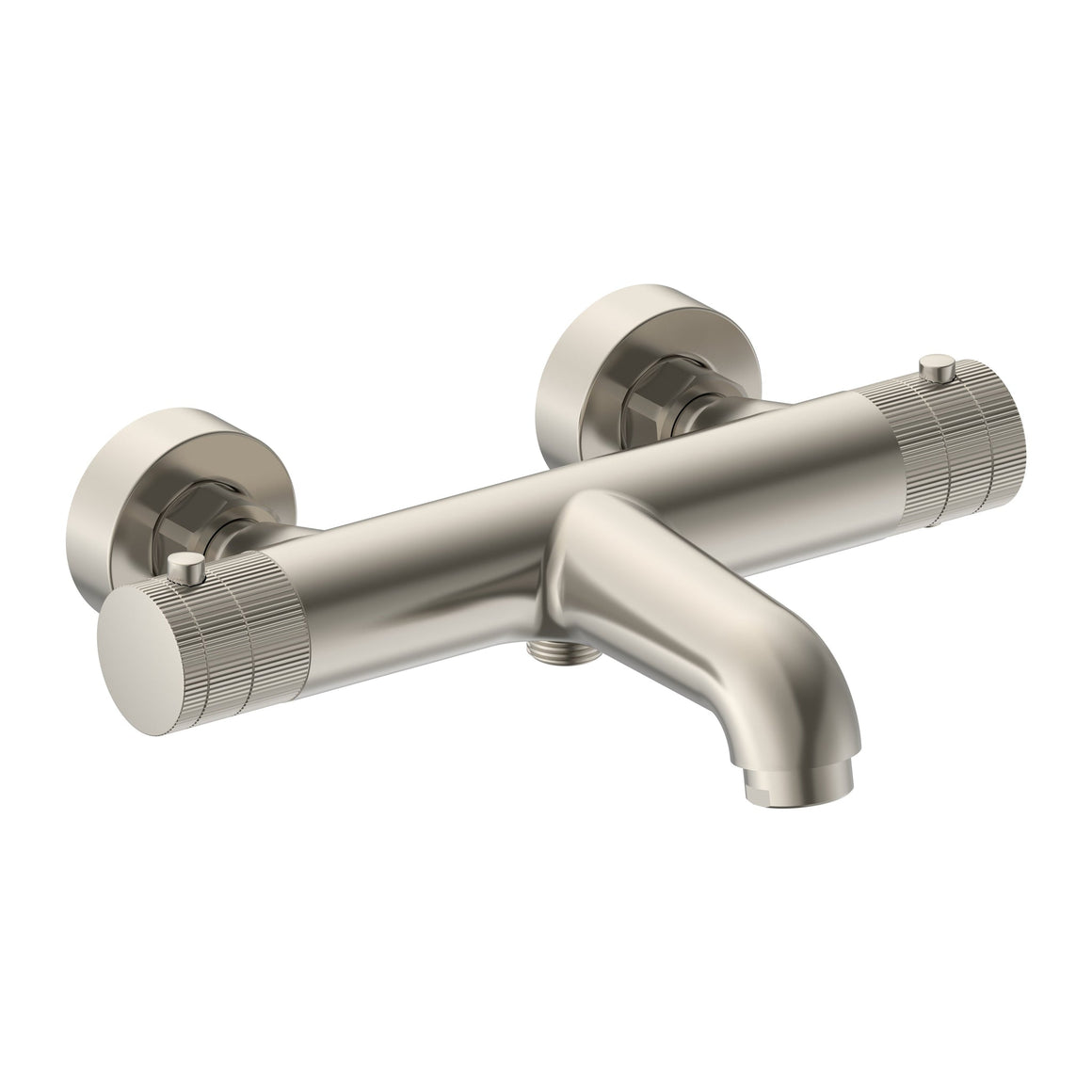 Aloni Stria badthermostaat opbouw geborsteld RVS productfoto